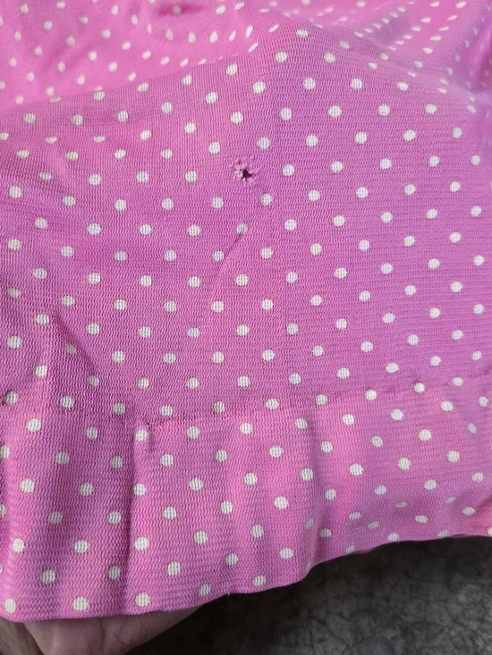 Vintage 60s Pink Polka Dot Two-Piece Set Pants & Top xs - Picture 10 of 16